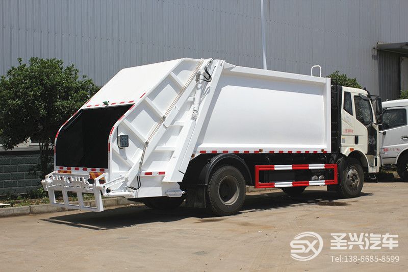 解放J6L后裝12方壓縮式垃圾車