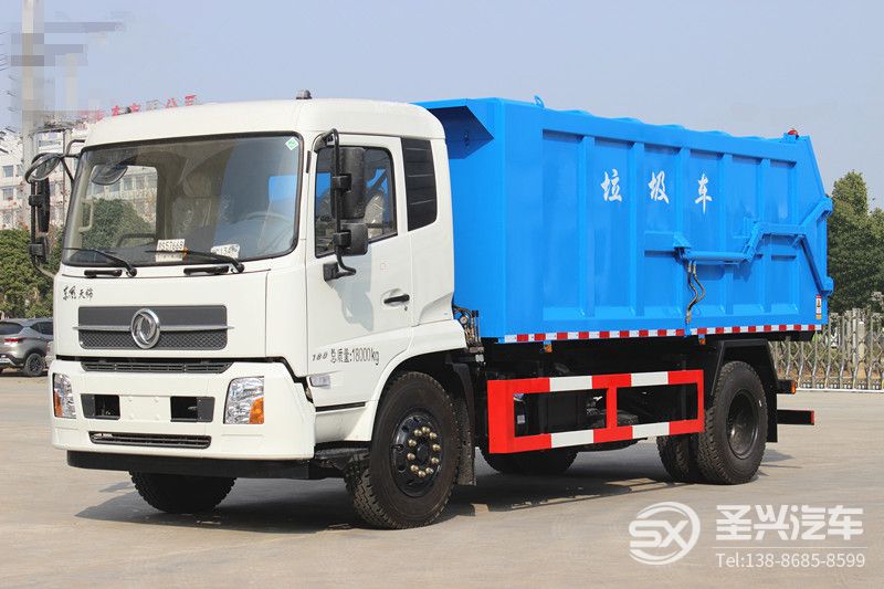 東風(fēng)天錦對(duì)接式垃圾轉(zhuǎn)運(yùn)車