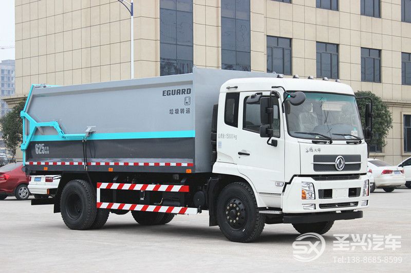 東風(fēng)天錦對(duì)接式壓縮垃圾轉(zhuǎn)運(yùn)車