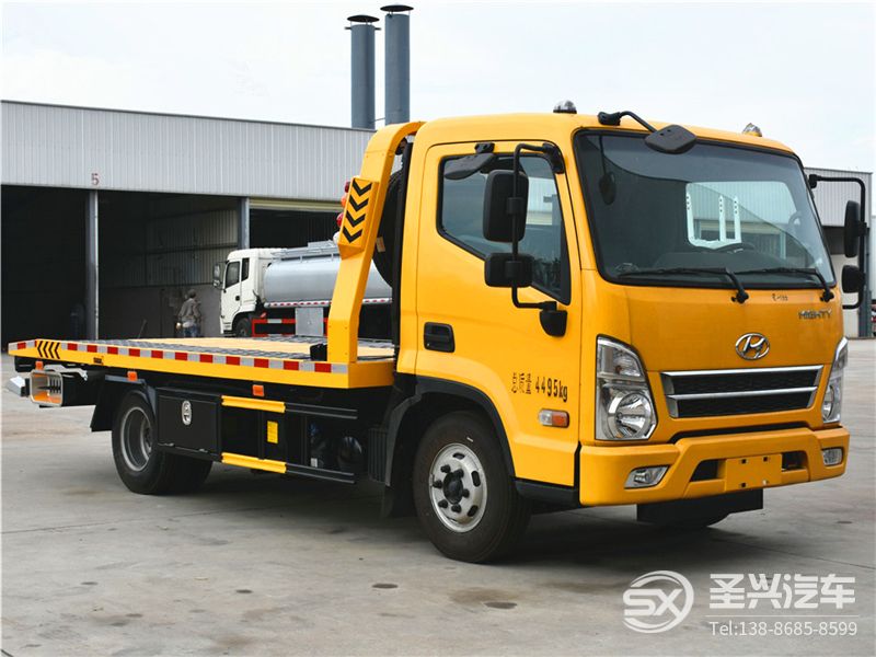 現(xiàn)代盛圖一拖二藍(lán)牌清障車