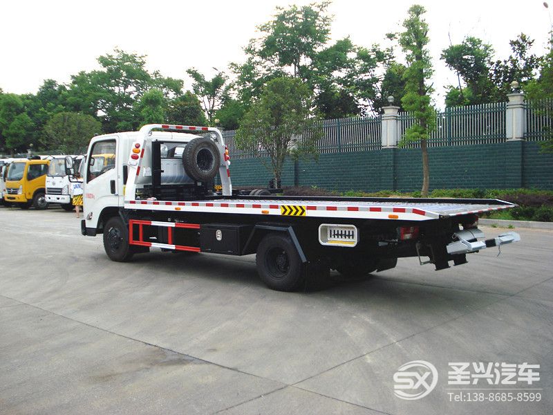 江鈴凱銳一拖二清障車-黃牌