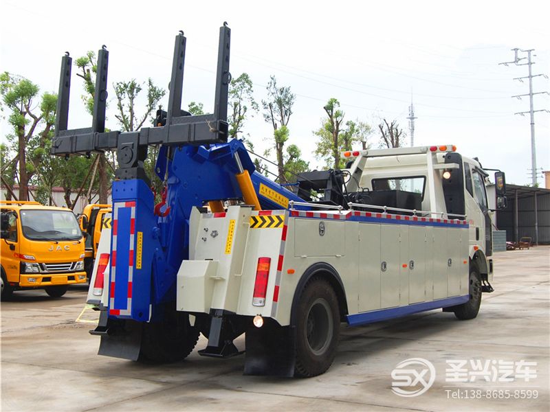 解放單橋拖吊聯(lián)體救援車