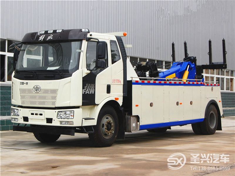 解放單橋拖吊聯(lián)體救援車