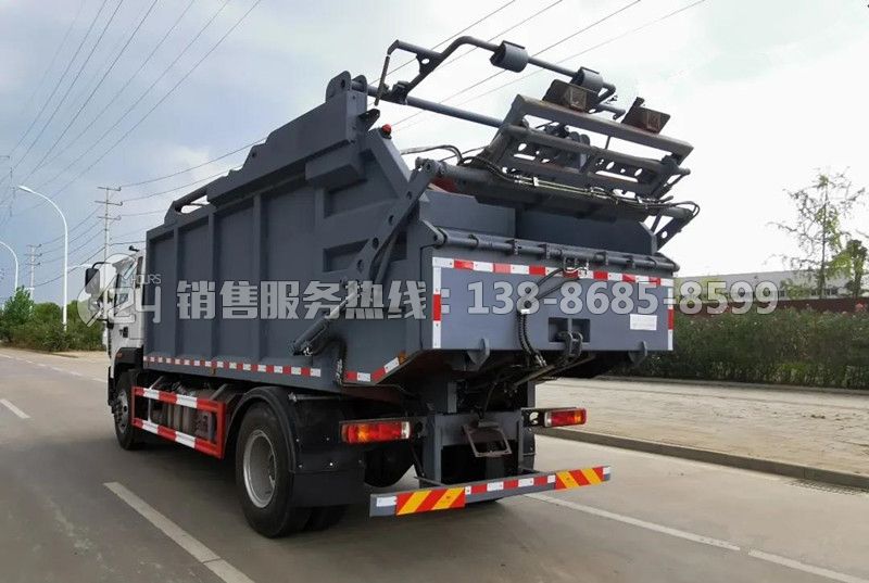 國六北汽福田歐馬可無泄漏壓縮式垃圾車