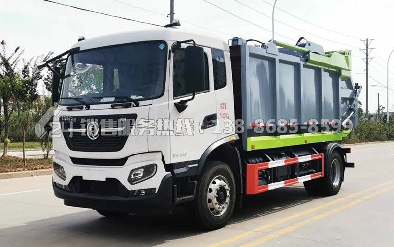 國(guó)六東風(fēng)天錦后翻桶無(wú)泄漏壓縮式垃圾車(chē) 國(guó)六東風(fēng)天錦后翻桶無(wú)泄漏壓縮式垃圾車(chē)