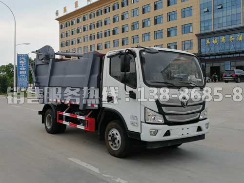 國(guó)六福田歐馬可后翻桶無(wú)泄漏壓縮垃圾車(chē) 國(guó)六福田歐馬可后翻桶無(wú)泄漏壓縮垃圾車(chē)