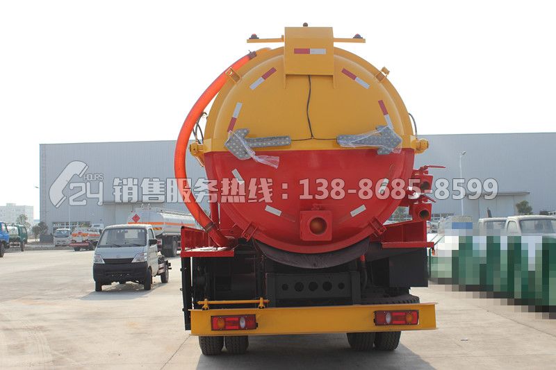 東風(fēng)天錦帶副發(fā)清洗吸污車13方