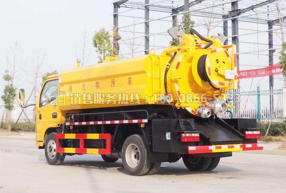 國六東風多利卡清洗吸污車1.5+3.5方