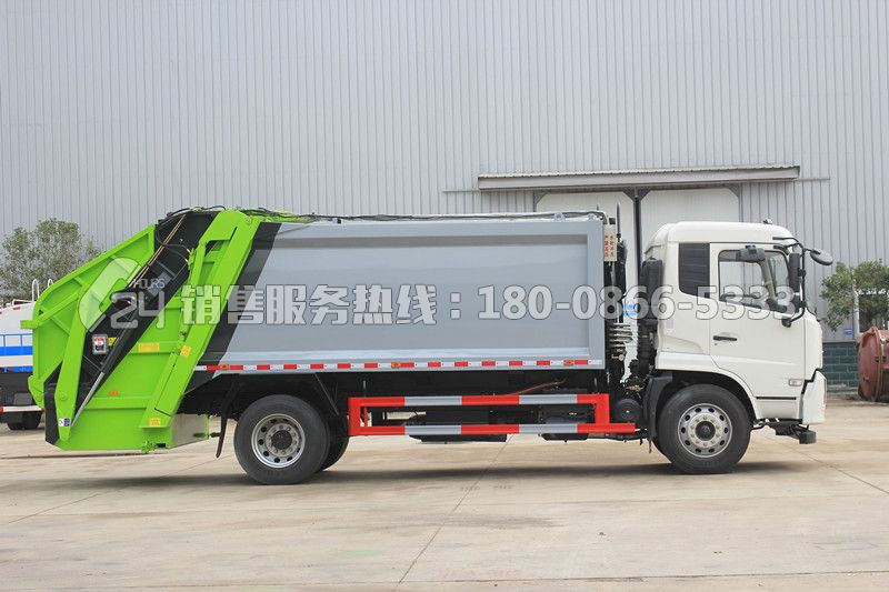 東風(fēng)天錦12方后裝壓縮式垃圾車(chē)