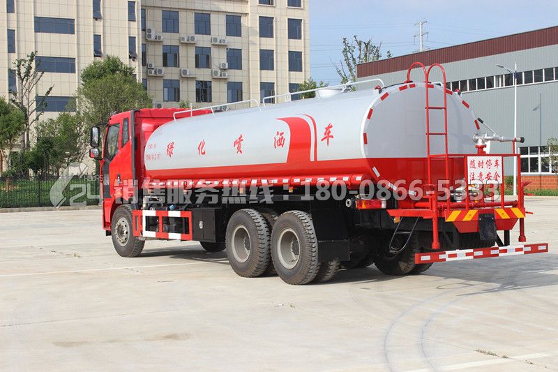 一汽解放J6后雙橋18方灑水車