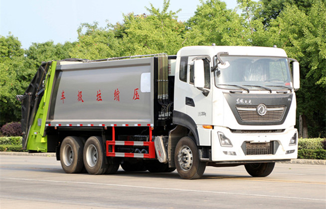 國(guó)六東風(fēng)天龍18方壓縮垃圾車