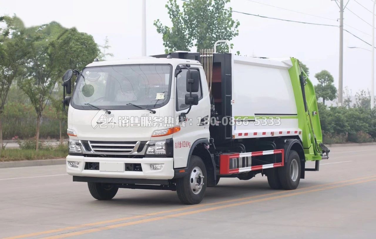 國六-江淮駿鈴V7后裝壓縮式垃圾車8方
