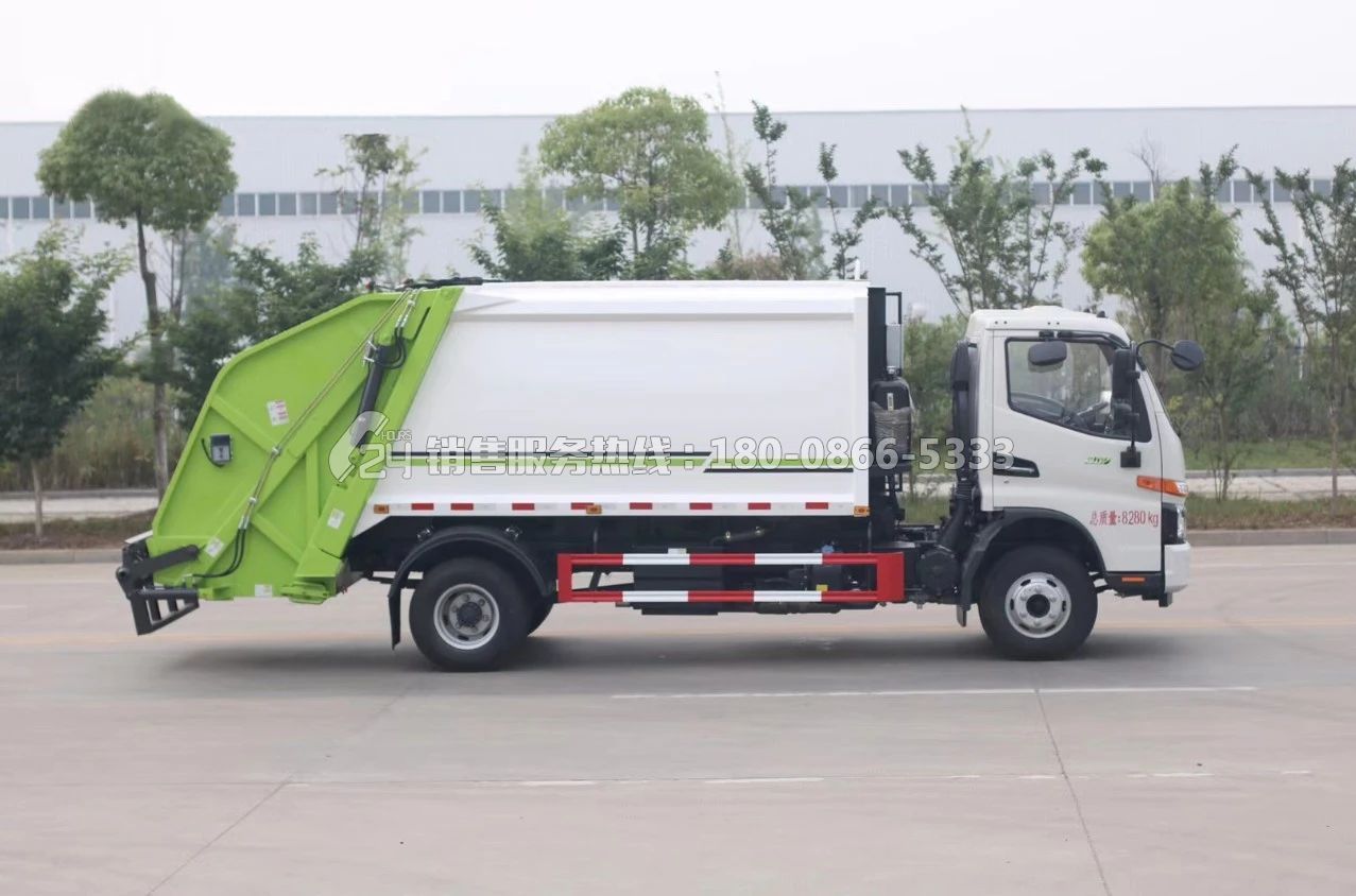 國六-江淮駿鈴V7后裝壓縮式垃圾車8方