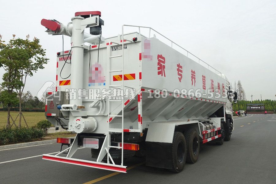 東風(fēng)天龍前四后八40方飼料運輸車
