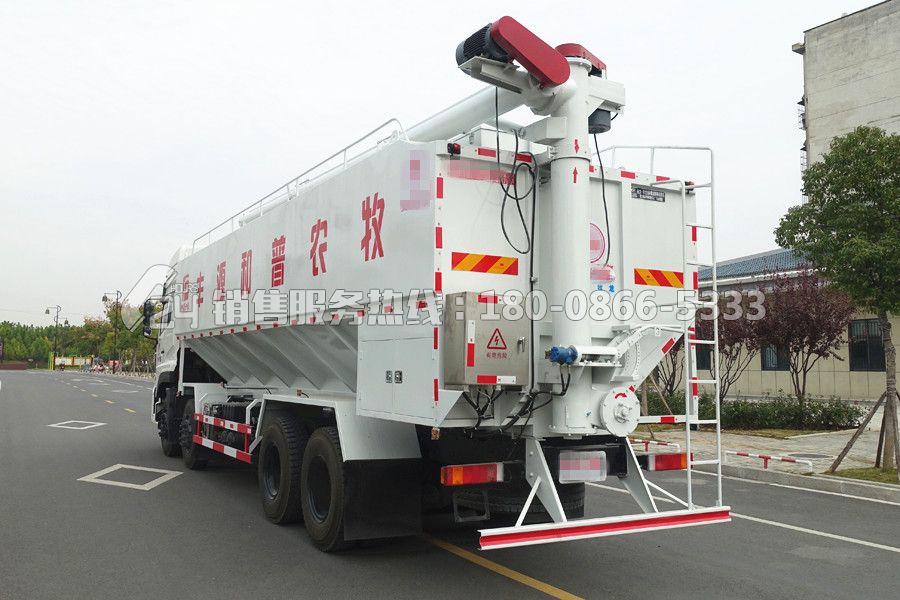 東風(fēng)天龍前四后八40方飼料運輸車