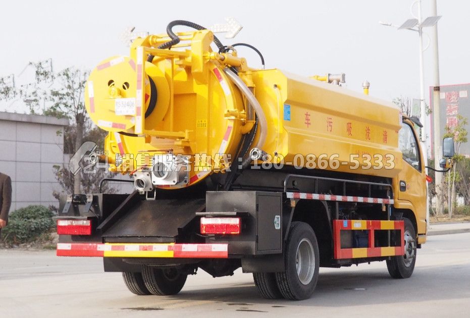 國六東風多利卡清洗吸污車1.5+3.5方