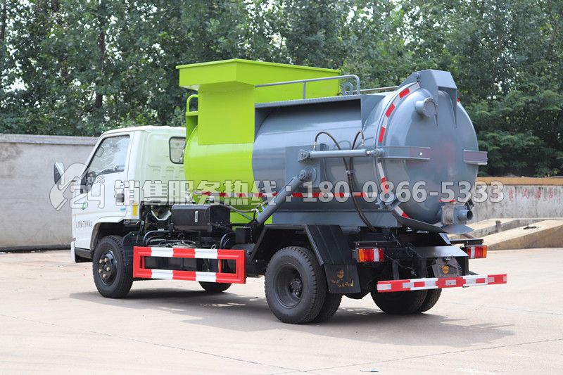 國(guó)六-江鈴順達(dá)罐式餐廚垃圾車4方