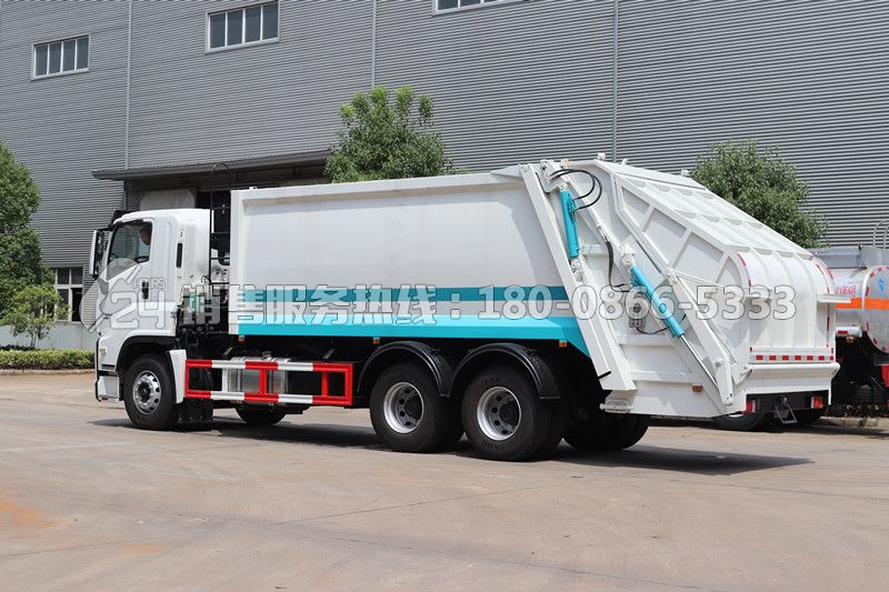 國六-慶鈴巨咖后雙橋壓縮垃圾車20方