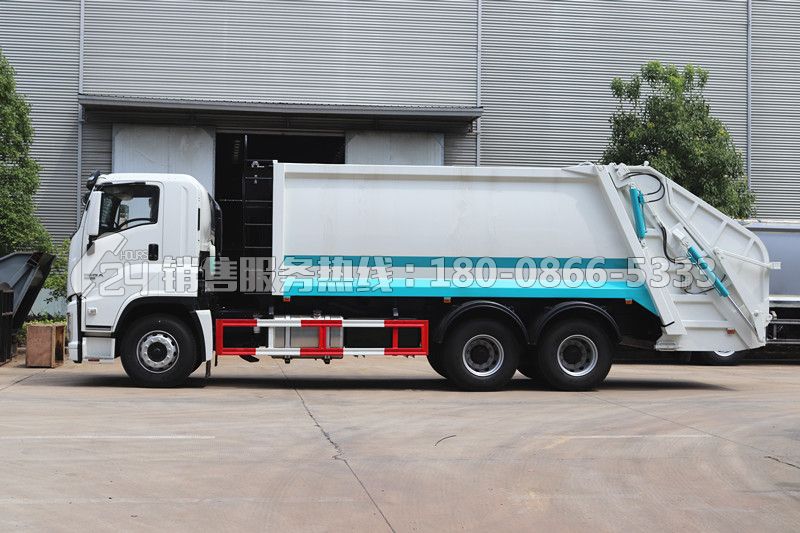 國六-慶鈴巨咖后雙橋壓縮垃圾車20方