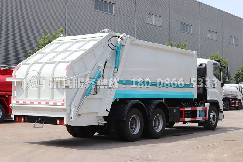 國六-慶鈴巨咖后雙橋壓縮垃圾車20方