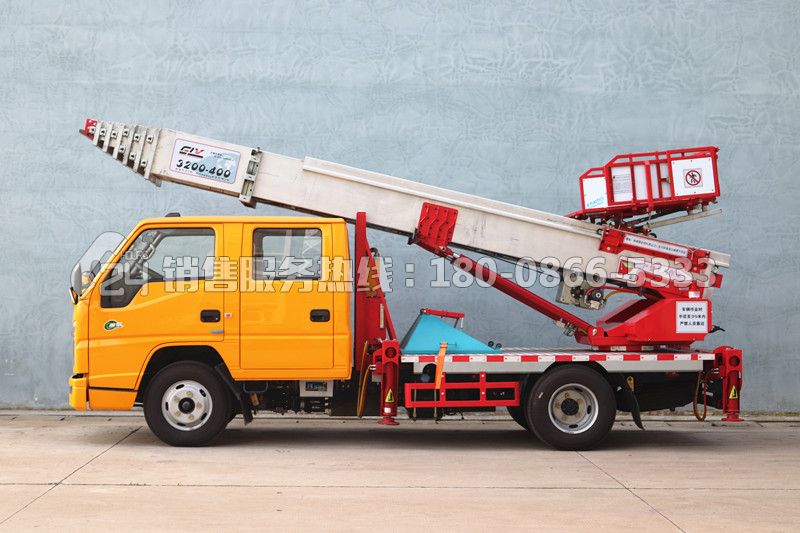 國六-江鈴順達(dá)雙排32米云梯搬家作業(yè)車