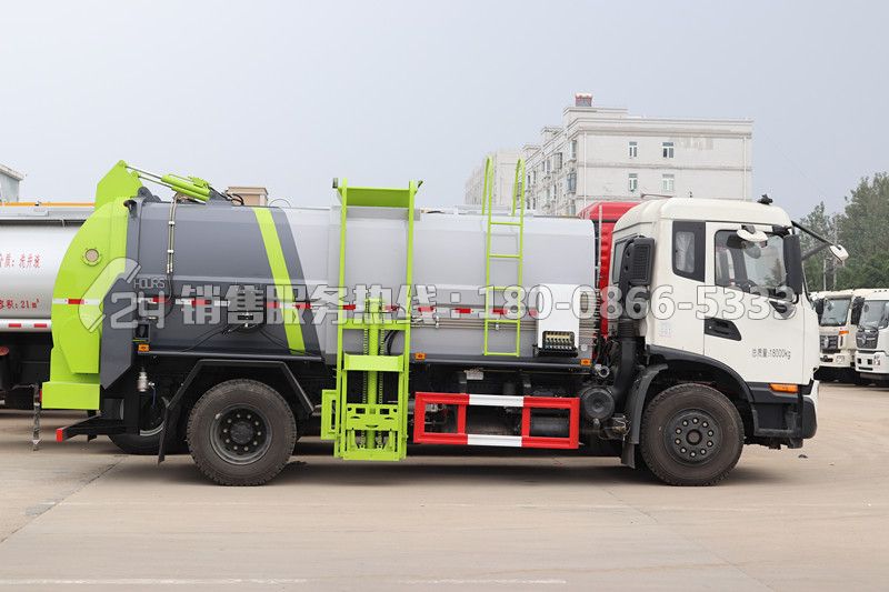 國(guó)六-東風(fēng)天錦KR天燃?xì)獠蛷N垃圾車(chē)