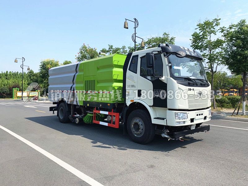 國六-解放J6L洗掃車9+7方