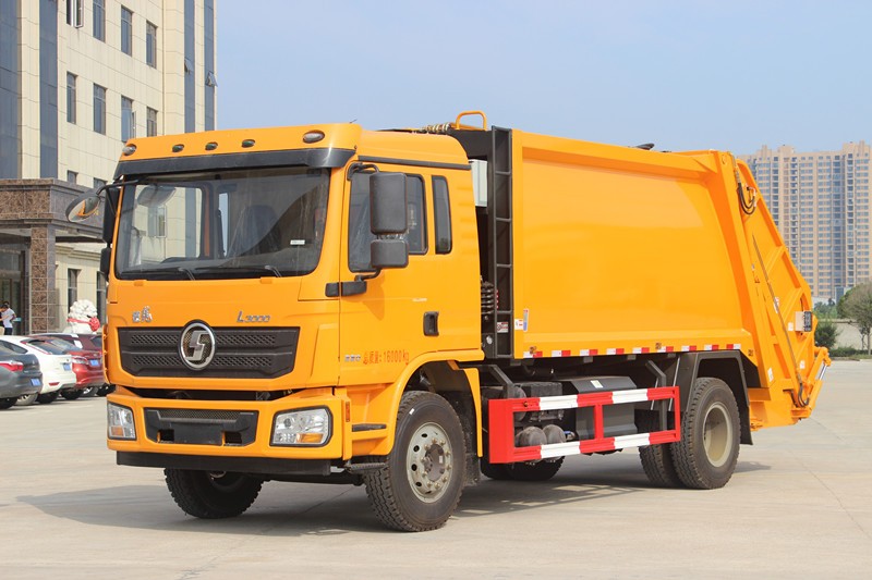 陜汽德龍L3000壓縮式垃圾車14方