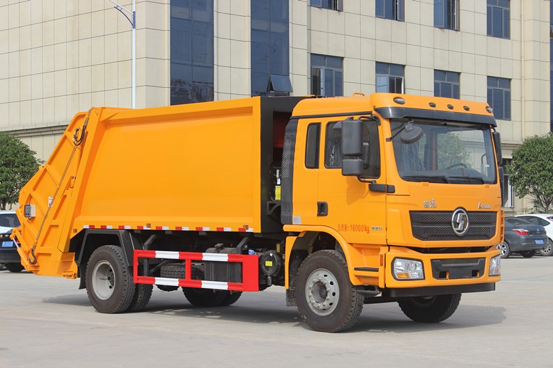 陜汽德龍L3000壓縮式垃圾車14方