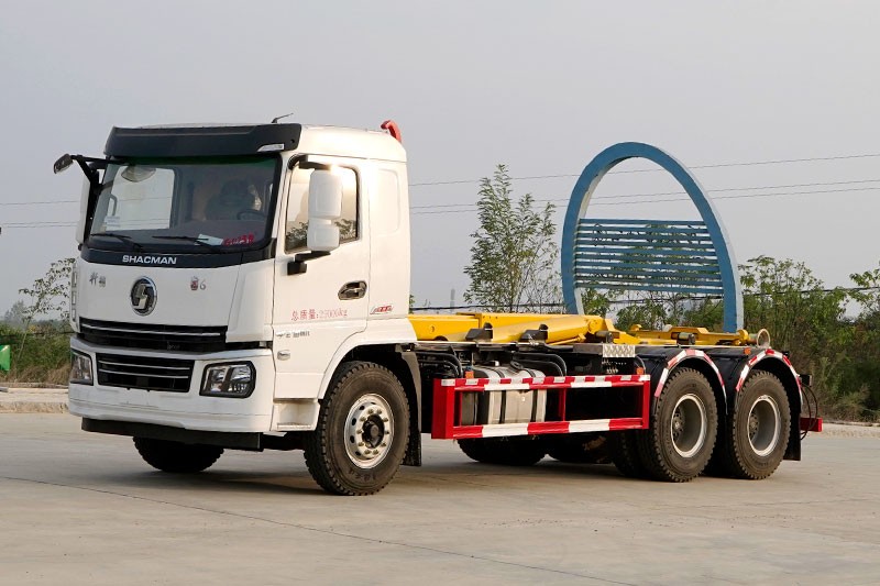 陜汽軒德后雙橋套臂垃圾車 20噸