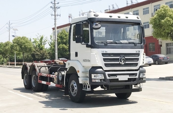 陜汽軒德X3后雙橋勾臂垃圾車 20方
