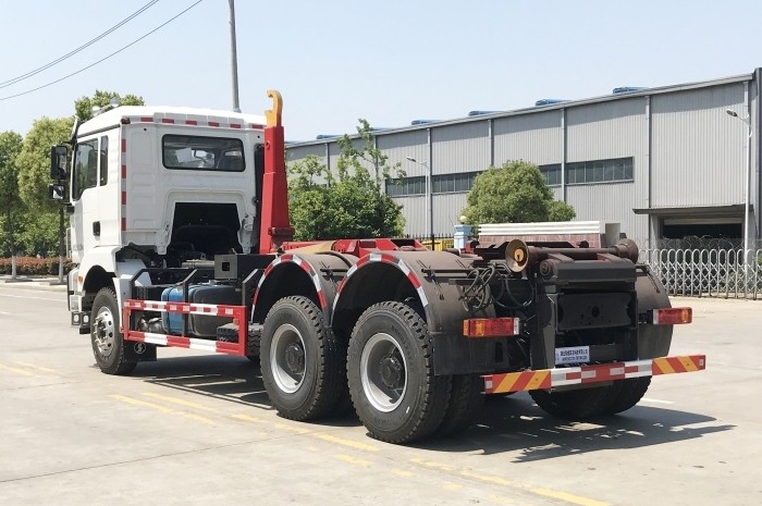 陜汽軒德X3后雙橋勾臂垃圾車 20方